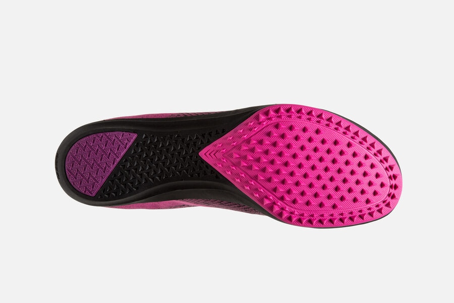 Mach 19 Spikeless Brooks Spikes Shoes NZ Womens - Pink/Black - RZWQJO-309